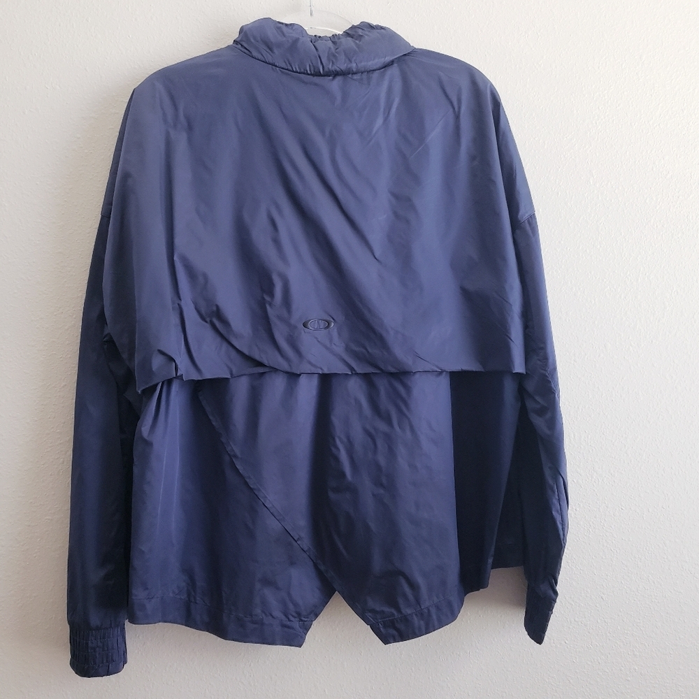 Oakley Blue Quarter Zip Windbreaker Proformance Fit Jacket - Picture 4 of 7